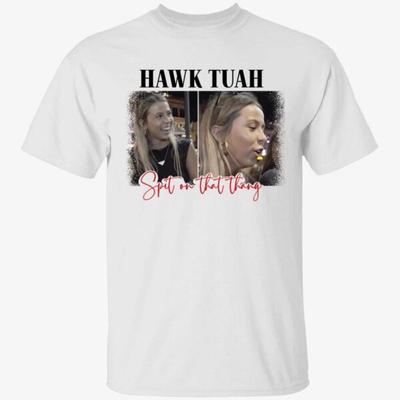 Maglietta Spit On That Thang Hawk Tuah, Taglia S-5XL