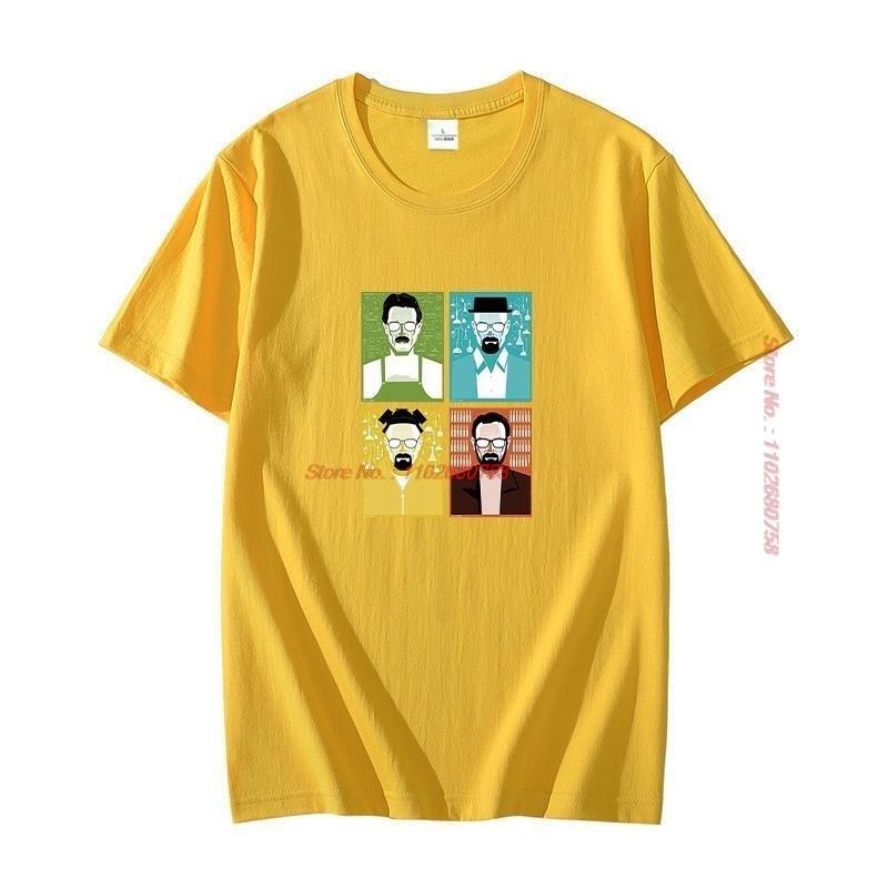 Faces Of Meth I Daunisex Langarm Breaking Walter Heisenberg White Cook Bad Graphic T Shirts Short Sleeve Tshirts Unisexs Clothes