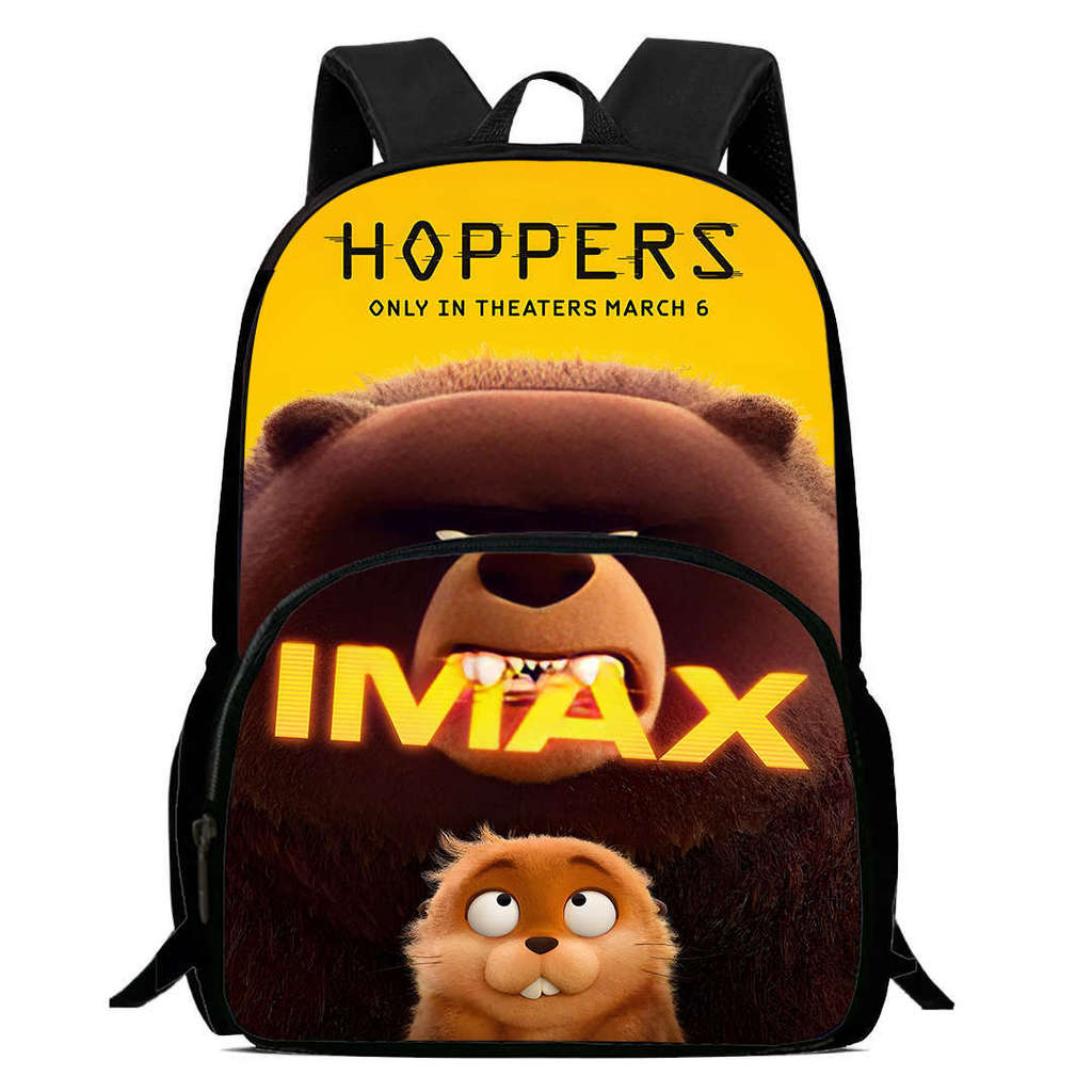 Cartoon Hoppers Beaver Backpack For Kids With Oxford Cloth Durable Material For School Travel