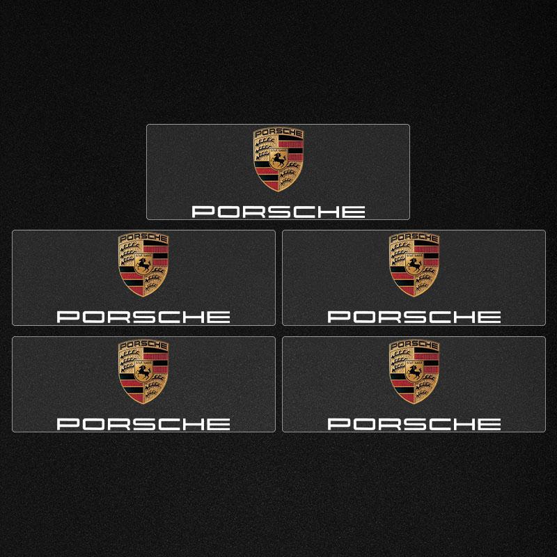 2/5/10 ks Samolepka s logem auta Nálepky na středovou konzoli Doplňky do auta Pro Porsche Boxster Cayenne Panamera Macan Cayman 911 918 996 917 991