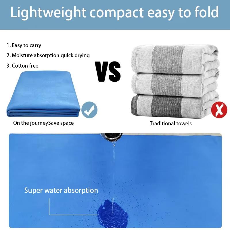 1PCS Luxury Microfiber Towel Sports Quick-Drying Super Absorbent Camping Towel Super Soft Gym Swimming Yoga Beach Towel