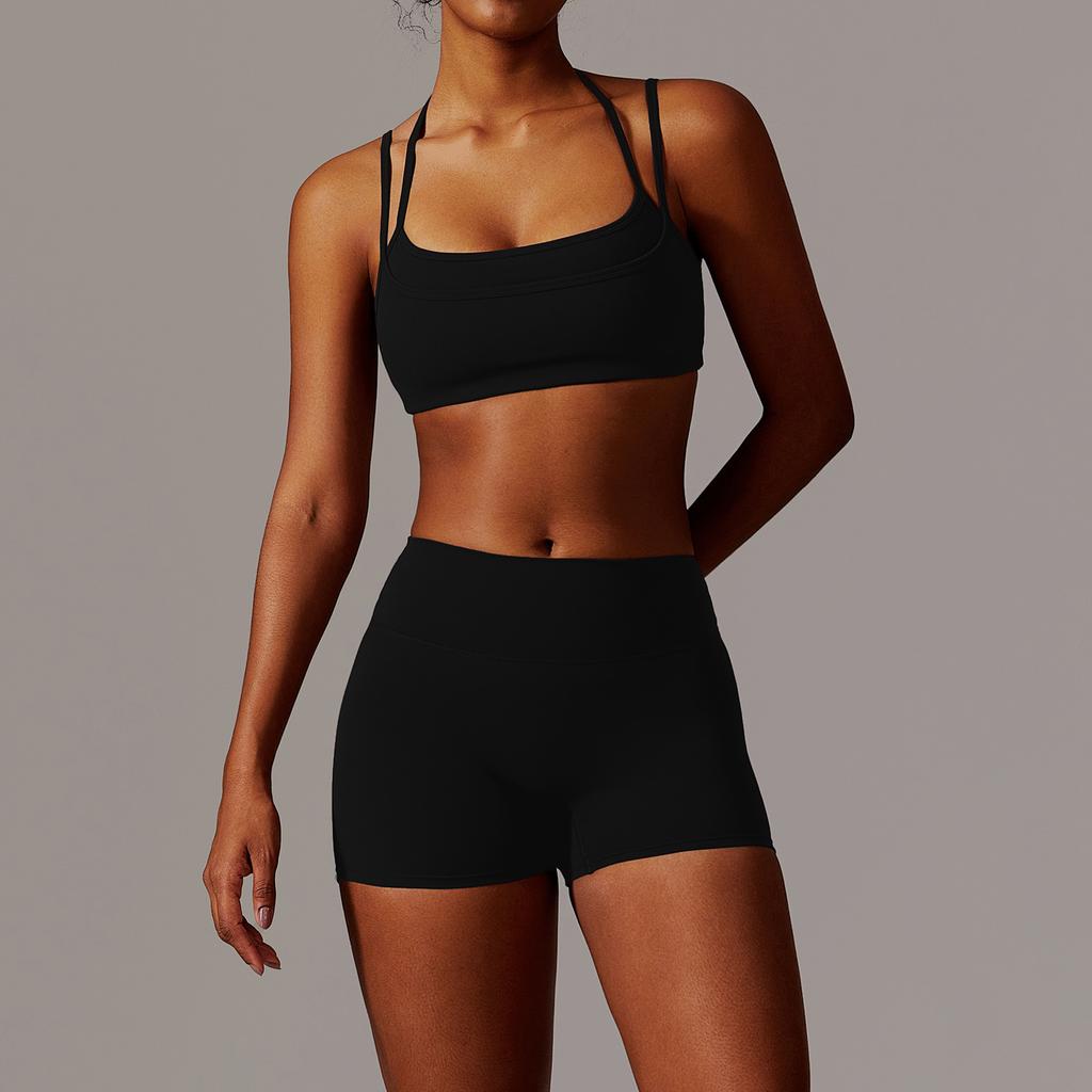 JYL Quick Dry Long Sleeve Yoga Set Outdoor Training Fitness Outfit