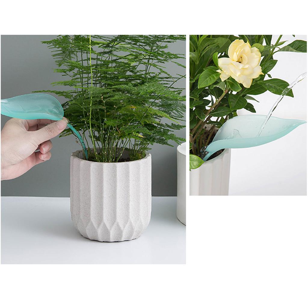 Garden Funnel Watering Device Potted Plant Waterer SpikeLeaf Shape Automatic Irrigation System Watering Drip Device 3pcs