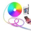 RGB Неоновая светодиодная лента 5 В USB Гибкая водонепроницаемая веревочная лампа Управление через приложение, синхронизация с музыкой для игровой комнаты, подсветка для ТВ, рождественский декор