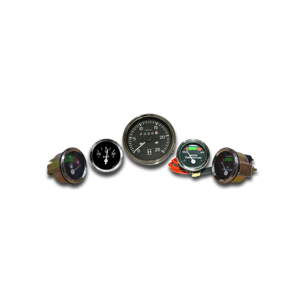 

Набор из 5 штук приборов для трактора APSMOTIV для Massey Ferguson MF35 MF50 MF65 MF135 Включает тахометр, давление масла, топливо, температуру воды и амперметр