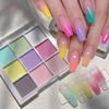 Fine Glitter Patting Nail Powders Solid Gradient Design Powder Magic Neon Powder Nail Decoration