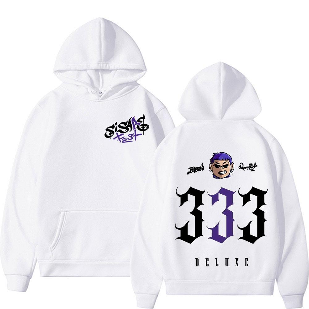 Rapper Blessd SI SABE Album 2025 Tour Grafik Hoodie Herren Damen Vintage High Street Fashion Hoodies Übergroße Lässige Sweatshirts