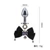 Sexy Aurora Bowknot BDSM Set Non-Piercing Nipple Clamps with Butt Plug Long Chain Dangle Bell Heart Adult Roleplay Lingerie Jewe