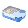 Lunch box scolastica in cartone personalizzabile ad alta capacità con scomparti e posate, regalo ideale per il rientro a scuola e le vacanze