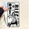 Anime Bleach Desgin Plating Phone Case For Xiaomi Poco X5 X6 X7 X8 Pro Max F8 Ultra F7 M8 M7 M5S Redmi 15C 15 14C 13C 13 X3 12C