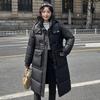 Thickened and lengthened down cotton clothes for women's winter new big pockets fashion warm jacket tide