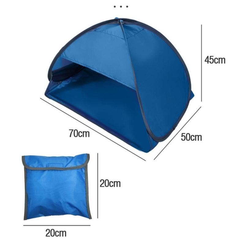 Portable Beach Headrest Sunshade Tent Light Weight Head Sun Shelter Tent for Outdoor Beach Camping Easy To Carry