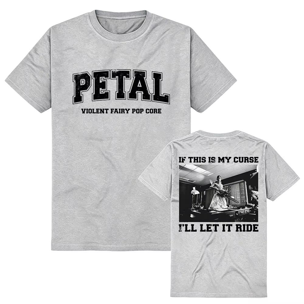 2026 Summer Hot Sale PETAL Violent Fairy Pop Core Print Graphic T Shirts Men Women Hip Hop Fashion T Shirt Breathable Streetwear Casual Tees