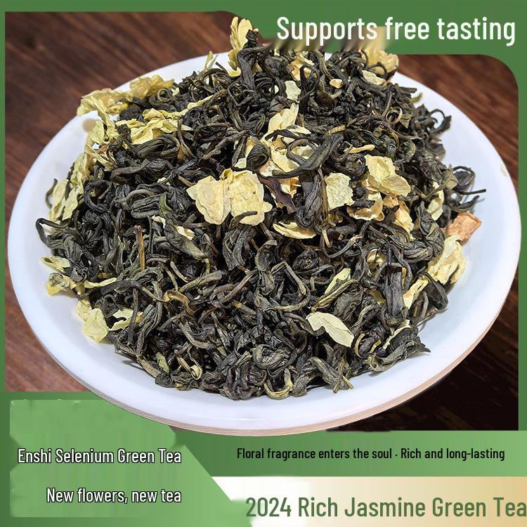 Hubei Enshi Jasmine Snowflakes Loose Leaf Tea with Rich Aroma