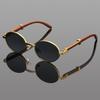 Fashion Oval Sunglasses Men Women Anti Wood Sun Glasses Male Female Classic Small Square Summer Traveling Shades UV400