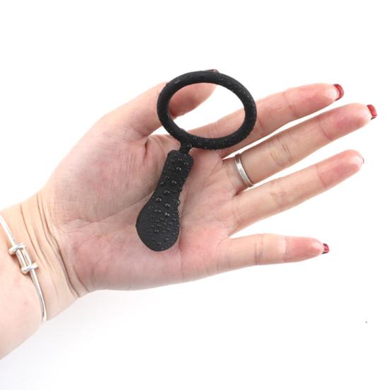 Penis Corrector Semen Locking Skin-friendly Silicone Delay Ejaculation Lock Ring for Male Masturbators