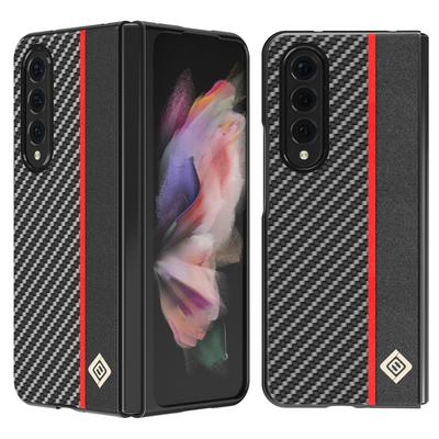 Carbon Fiber Case For Samsung Galaxy Z Fold 4 ,Samsung Galaxy Z Fold 3 Real Carbon Fiber Matte Aramid Slim Light Shockproof Case
