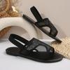 Korean Version Of The New Flat Bottom Breathable Mesh Sandals Women'S Large Size Breathable Beach Cool Slippers
