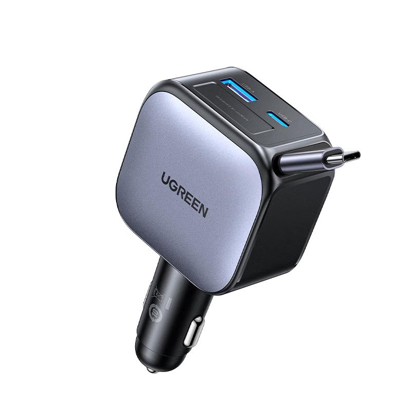 

UGREEN 90W Retractable Cable Car Charger