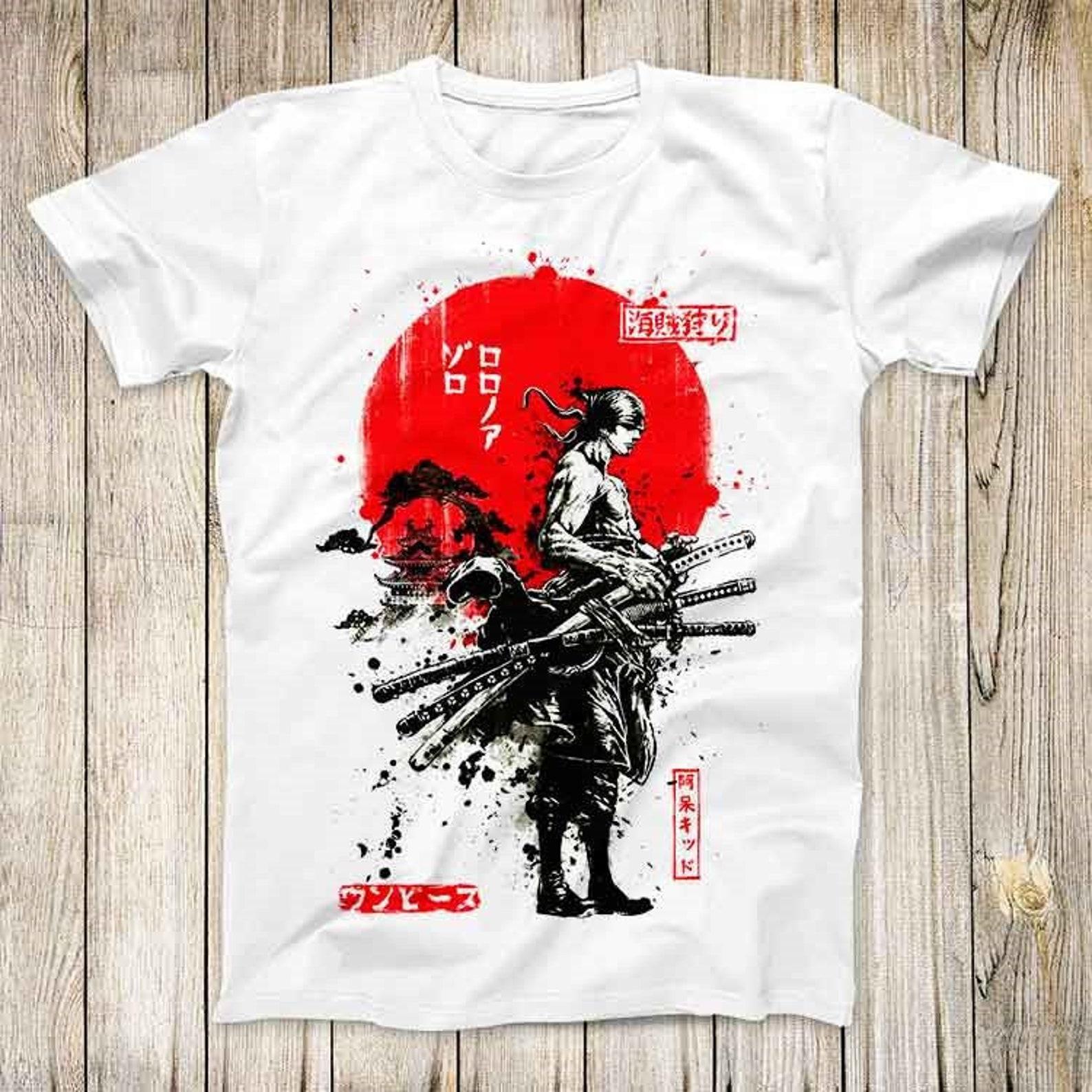Japanese Samurai Limited Edition Anime Manga Legend Top Tee Best Cute Gift Men Women Unisex Retro Style T-Shirt 3122 L