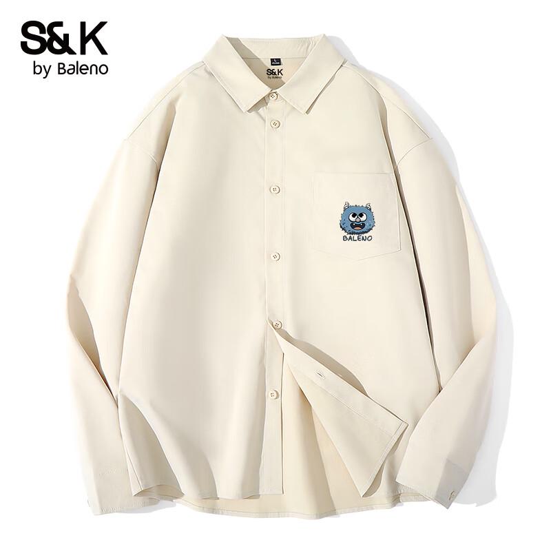 

Унисекс повседневная рубашка с длинным рукавом серии S&K Baleno 3XL