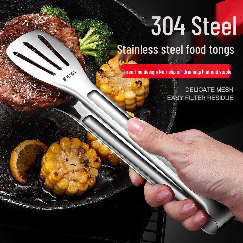 Anti-scald Stainless Steel Food Tongs