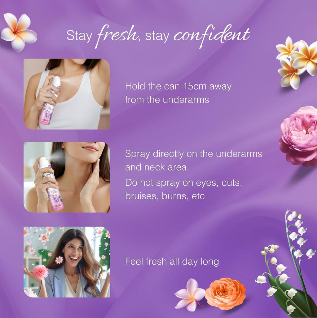 Yardley London Morning Dew Refreshing Deodorant Spray for Women 150 ml Floral All-Day Freshness