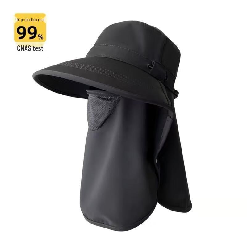 Unisex Outdoor Sun Hat with Detachable Face  Neck Cover