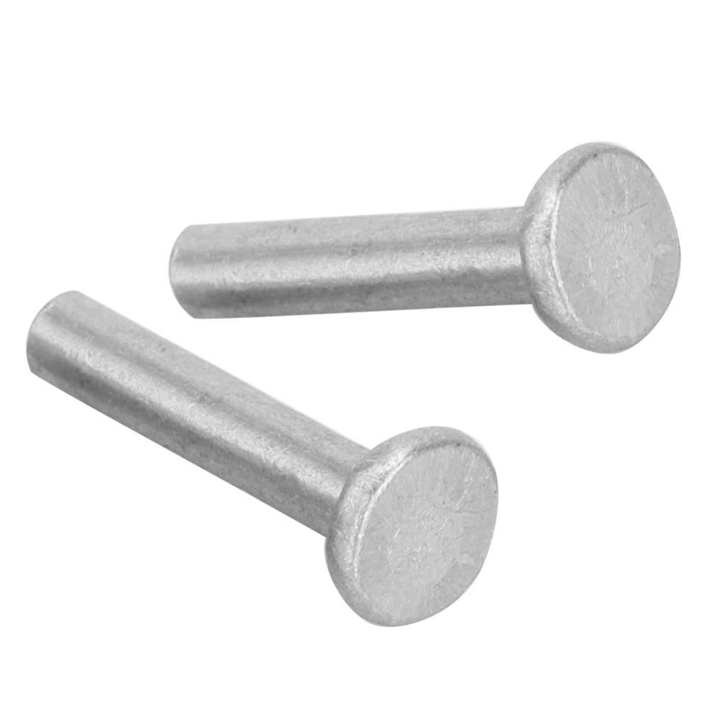 100pcs Industrial Use Flat Head Rivets Boat Repair Aluminum Rivets Solid Rivets For Fire Fighting