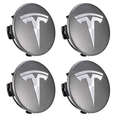 ANC1 4vnt 56mm Pilkai Sidabriniai Automobilio Ratlankių Centriniai Dangteliai Ratlankių Stebulės Dangtelis Logotipas Tesla Model 3 Y X S Ratlankių Dangteliai Automobilio Aksesuarai