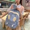 New Cute Rabbit Ear Schoolbag, Casual Korean Version of Large-capacity Backpack Ins Campus College Style Fresh Backpack