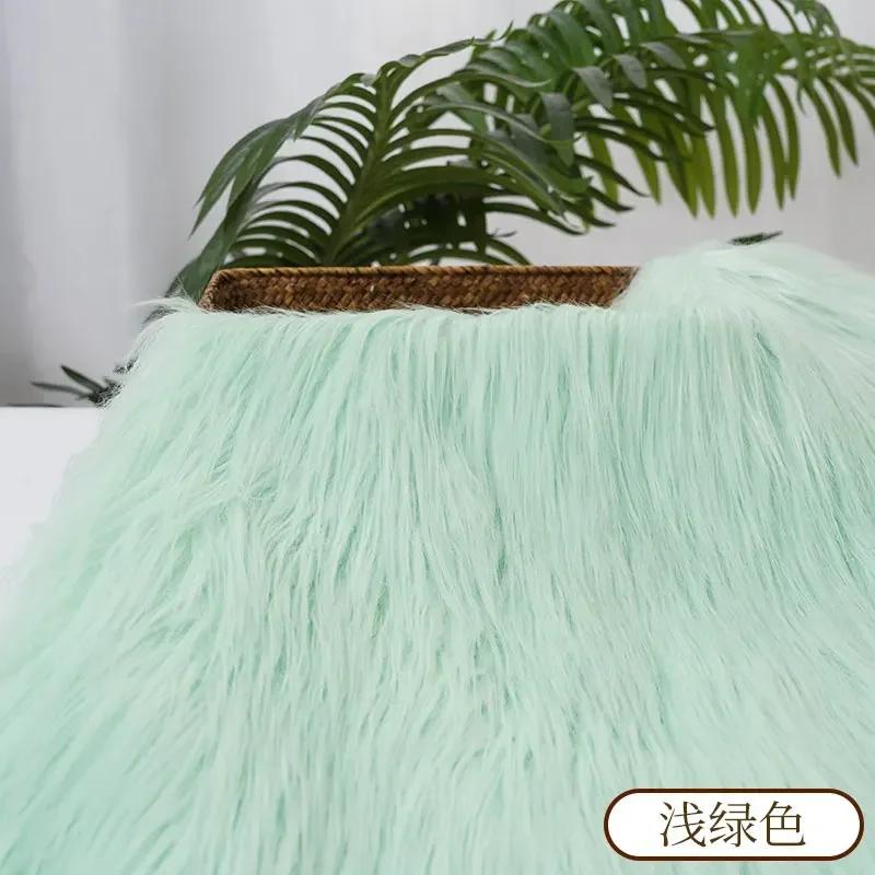 0.5/1 Yard 9cm Faux Fur For Needlework Sewing Doll Toy Beard Hairstyles DIY  Material Accessories Home Decoration Cosplay Fabric
