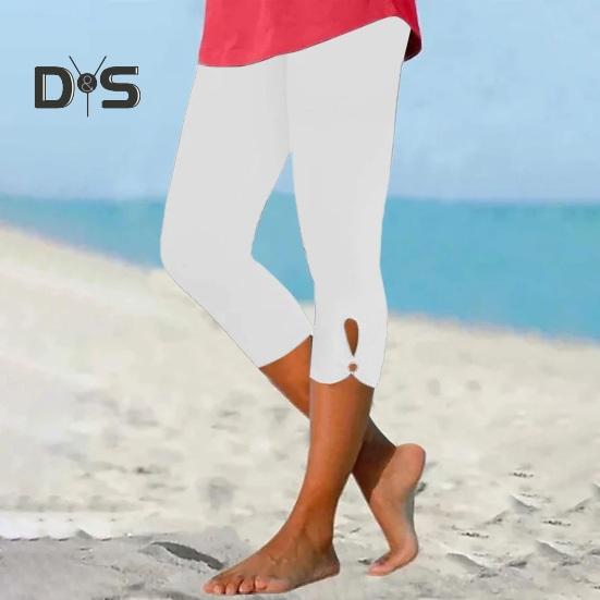 Γυναικεία Κάπρι Παντελόνια Γιόγκα Κάπρι Κολάν Ψηλόμεσα Ελαστικά Παντελόνια Συμπίεσης για Προπόνηση Αθλητικό Τρέξιμο Γιόγκα Ταξίδια