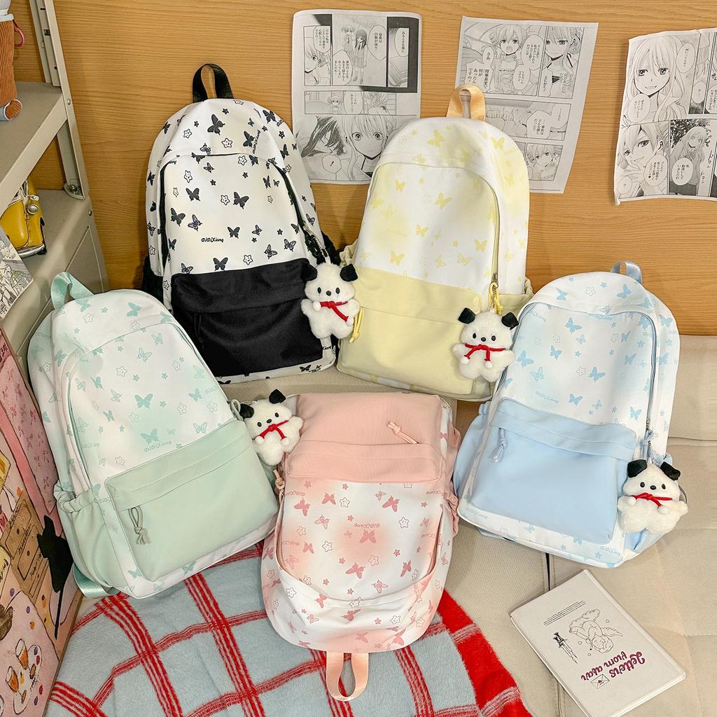 Schoolbag Large Capacity High Value Girl Student Small Fresh Schoolbag Junior High School Cute Backpack Lightweight Backpack