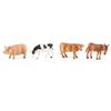 12PCS Simulation Poultry Farm Animal Model Toy Mini Duck Horse Chicken cow Figures Dolls Action Figurines Toys For Children Gift