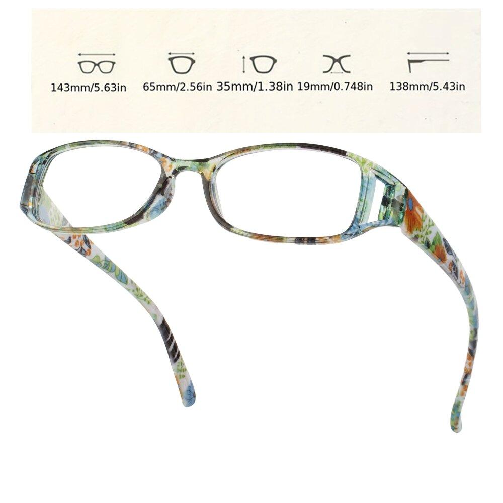 4PCS Women's Presbyopia Reading Glasses Unisex Eyegalsses Stylish Readers for Sight with Diopter Glasses +1.0~4.0