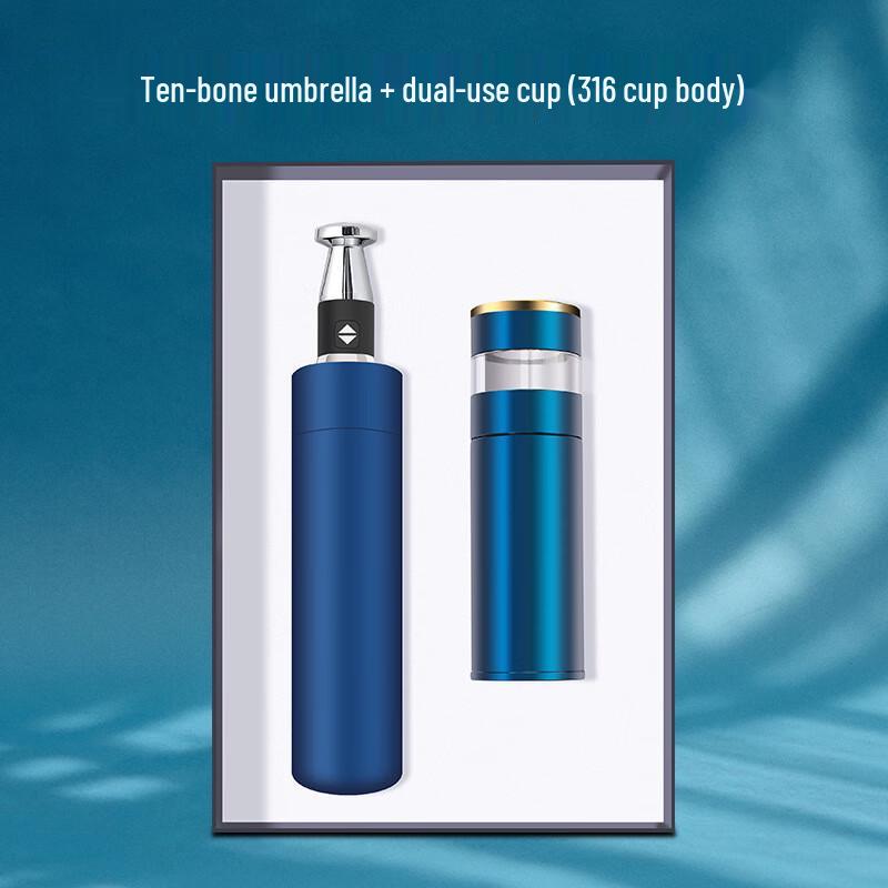 SX 316 Stainless Steel Insulated Cup & Automatic Umbrella Gift Set