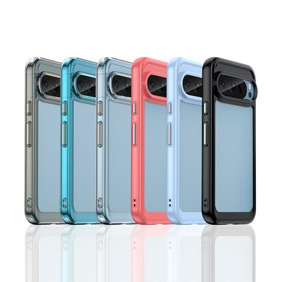 For Google Pixel 9 Pro Case For Google Pixel 8A 7A 6A 7 8 9 Pro Cover Colorful Soft Edge Silicone Transparent Shockproof Bumper