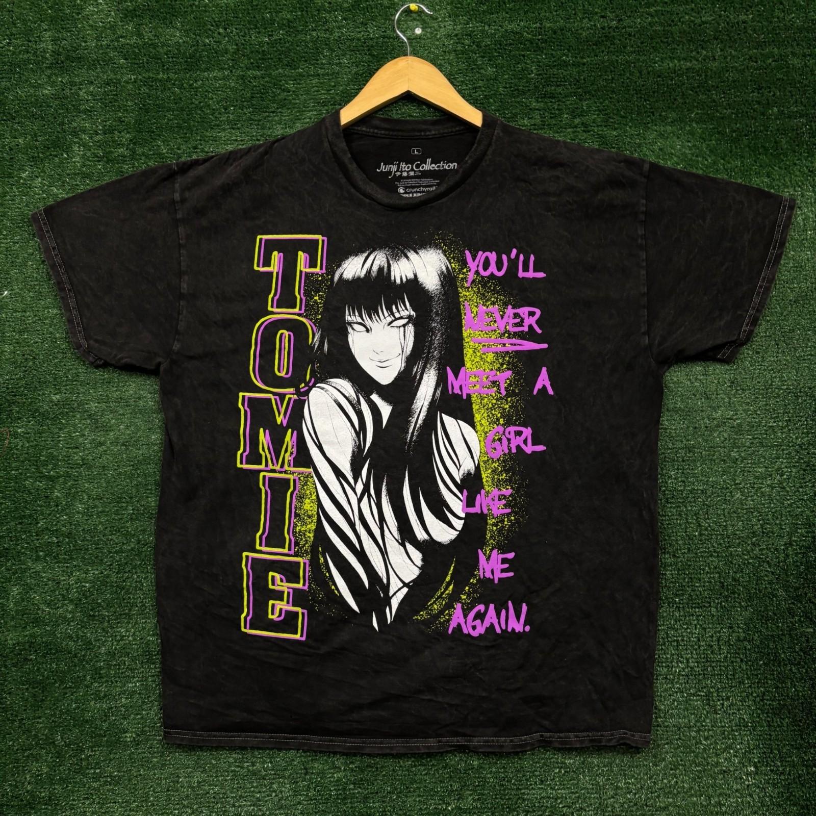 Junji Ito Tomie Horror Manga Mineral Wash Size Large Unisex T-Shirt XXXXL