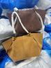Womens Suede Leather Crossbody Handbag: Autumn/Winter Large Capacity Shoulder Bag with Wings