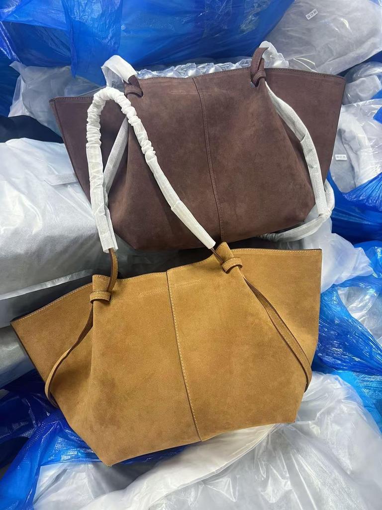 Womens Suede Leather Crossbody Handbag: Autumn/Winter Large Capacity Shoulder Bag with Wings