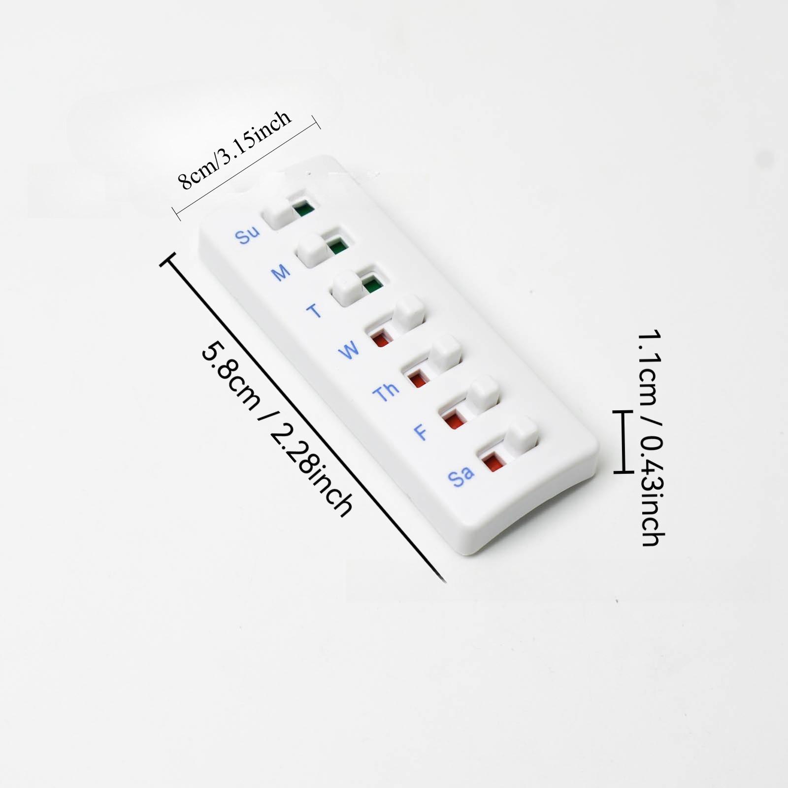1PC Reusable Pill Tracker & Reminder Pill Alert Tracker Tool