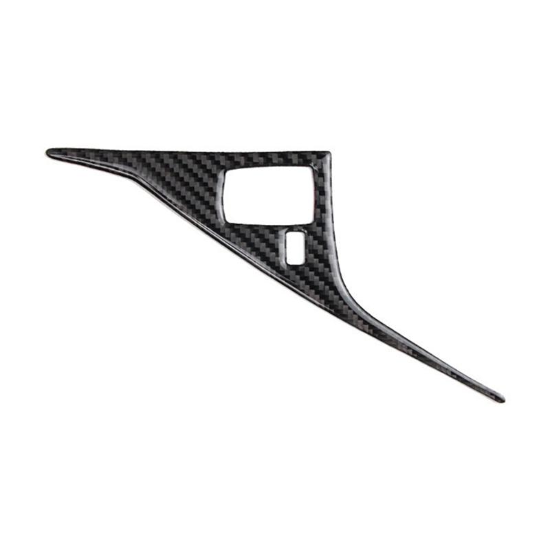 For Infiniti Q50 Q60 2014- Compatible Car Interior Center Console Panel In Real Carbon Fiber Style Carbon Fiber Color