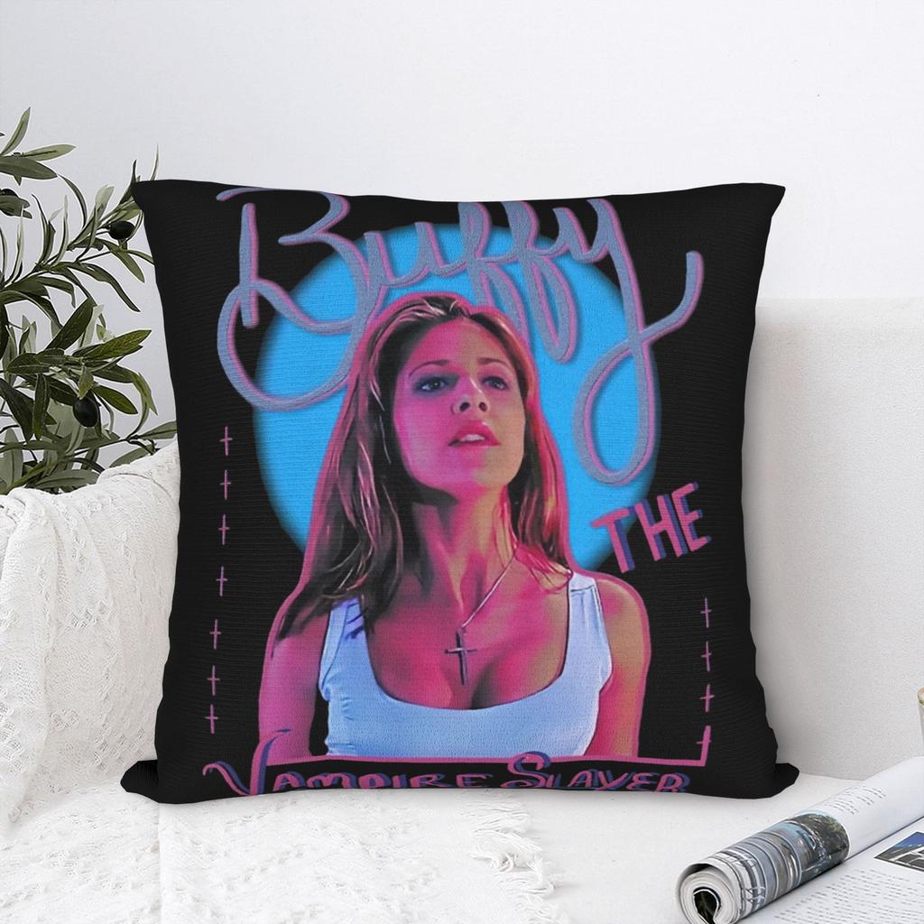 Decorative Pillow Covers Buffy the Vampires Slayers Product Bedroom Horror Movie Pillow Case Cover Zippered Multi-Size