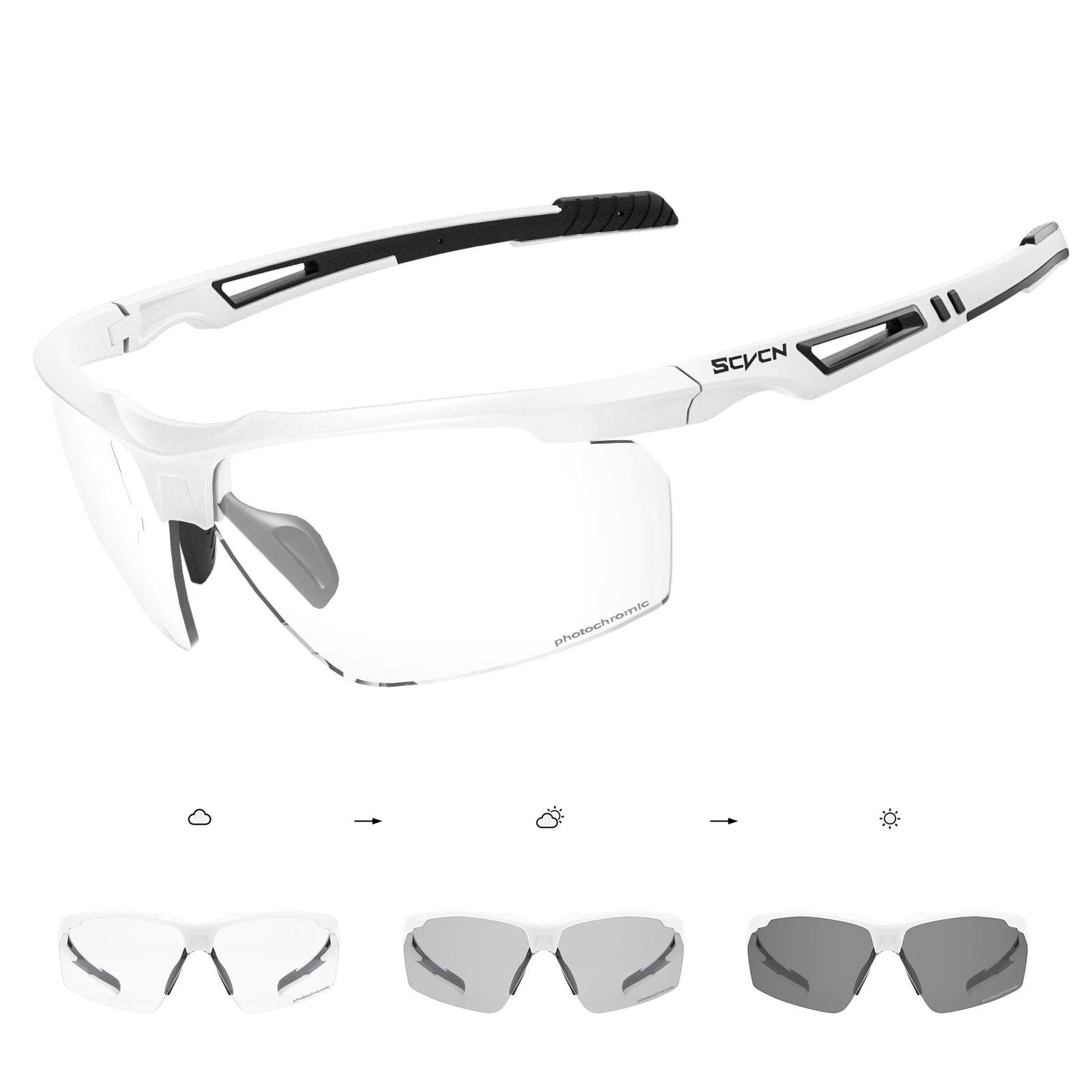SCVCN Photochromic Cycling Glasses Men MTB Cycling Sunglasses Road Bike Glasses UV400 Bicycle Glasses Outdoor Sports Sunglasses Photochromic-1 lens