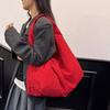 Cloth Large Capacity Tote Bag Multi-Pocket Storage Pouch Fashion Nylon Shoulder Bag School