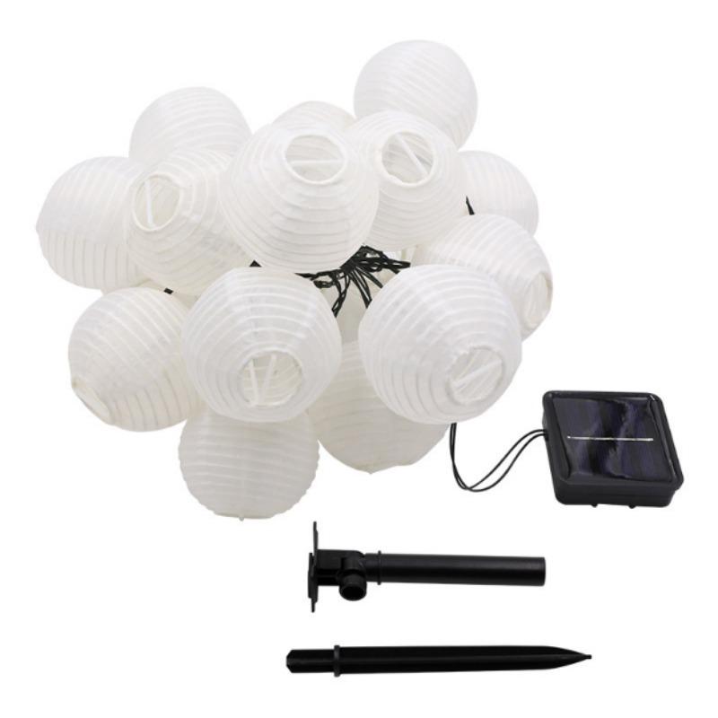 800MAH LED Waterproof Lantern Solar String Fairy Light Outdoor Solar Power Lamp Christmas Garland for Wedding Home Garden Deco