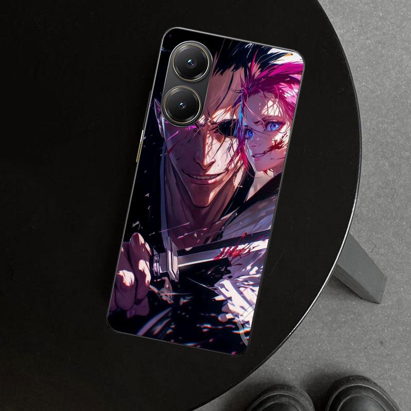Zaraki Kenpachi Bleach Phone Case Cover for Xiaomi Poco X6 X5 X7 Pro F7 Ultra Redmi 15C 15 13C 13 12C 12 10C 10 10A 9C 9A 9T 9 C