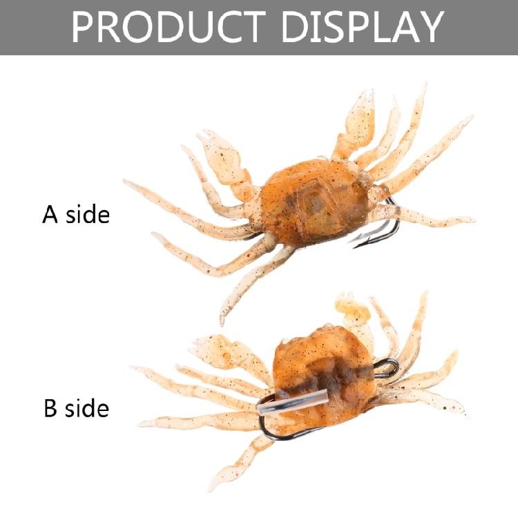 Simulation Crab Bait-with Sharp-Hook Artificial Soft Silicone-Lures Fishing-Lure