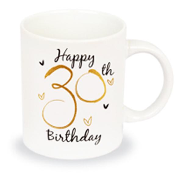 Simply Gifts Foiled Unisex 30th Birthday Mug